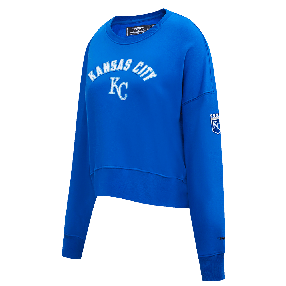 MLB KANSAS CITY ROYALS CLASSIC WOMEN'S CREWNECK (ROYAL BLUE)