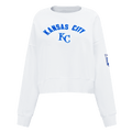 SUÉTER CLÁSICO DE CUELLO REDONDO PARA MUJER MLB KANSAS CITY ROYALS (BLANCO)