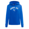 MLB KANSAS CITY ROYALS CLASSIC WOMEN'S FLEECE PULLOVER HOODIE (ROYAL BLUE)