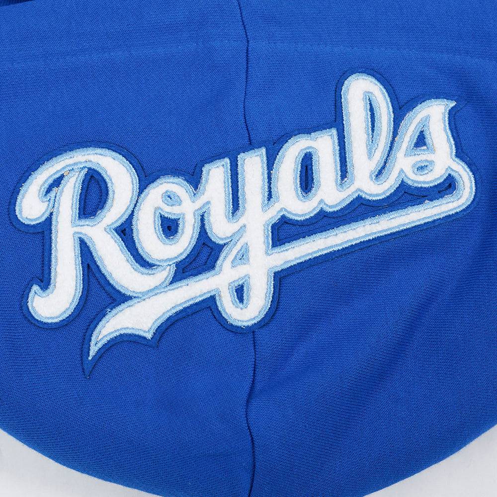 MLB KANSAS CITY ROYALS CLASSIC WOMEN'S FLEECE PULLOVER HOODIE (ROYAL BLUE)