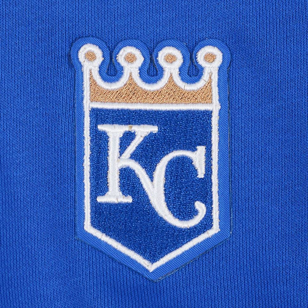 MLB KANSAS CITY ROYALS CLASSIC WOMEN'S FLEECE PULLOVER HOODIE (ROYAL BLUE)