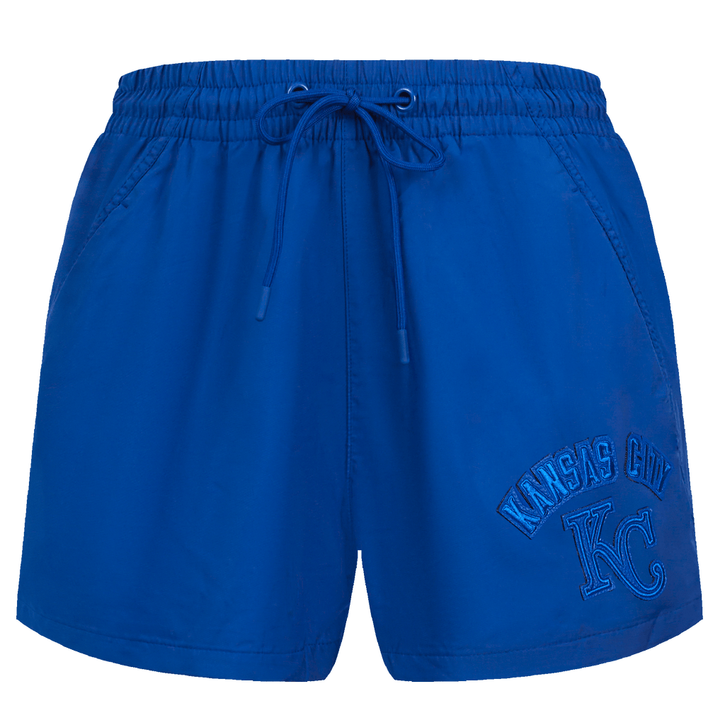 MLB KANSAS CITY ROYALS TRIPLE TONAL W WOVEN WOMEN'S SHORT (ROYAL BLUE)