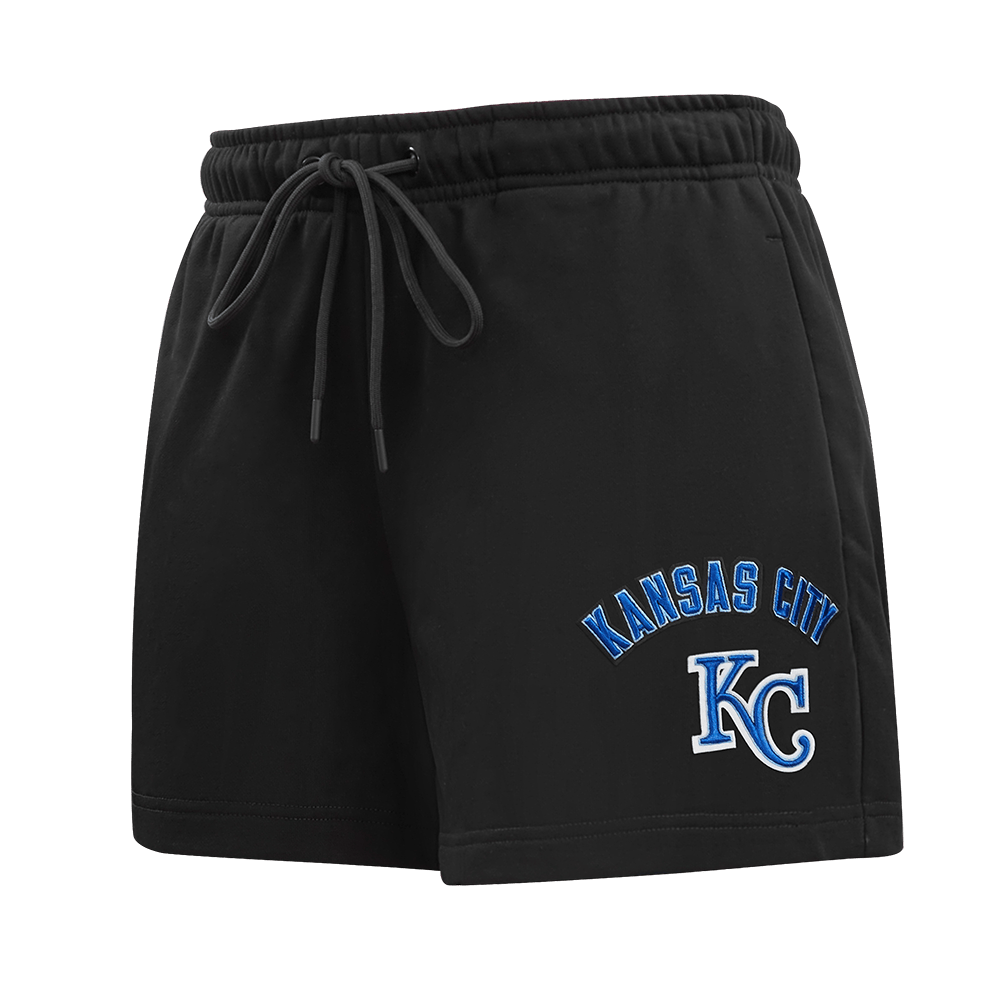 MLB KANSAS CITY ROYALS CLASSIC WOMEN'S FLEECE SHORT (BLACK)