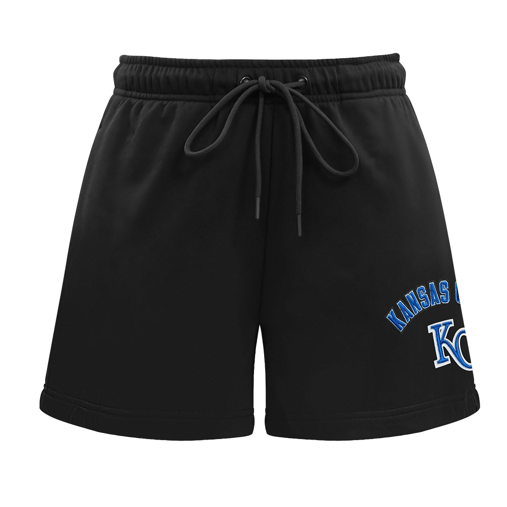 MLB KANSAS CITY ROYALS CLASSIC WOMEN'S FLEECE SHORT (BLACK)
