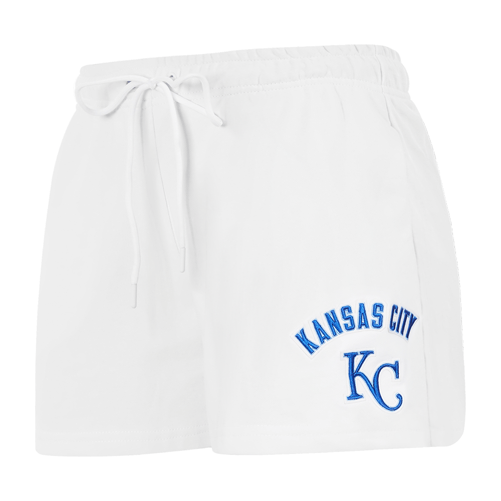 MLB KANSAS CITY ROYALS CLASSIC WOMEN'S FLEECE SHORT (WHITE)