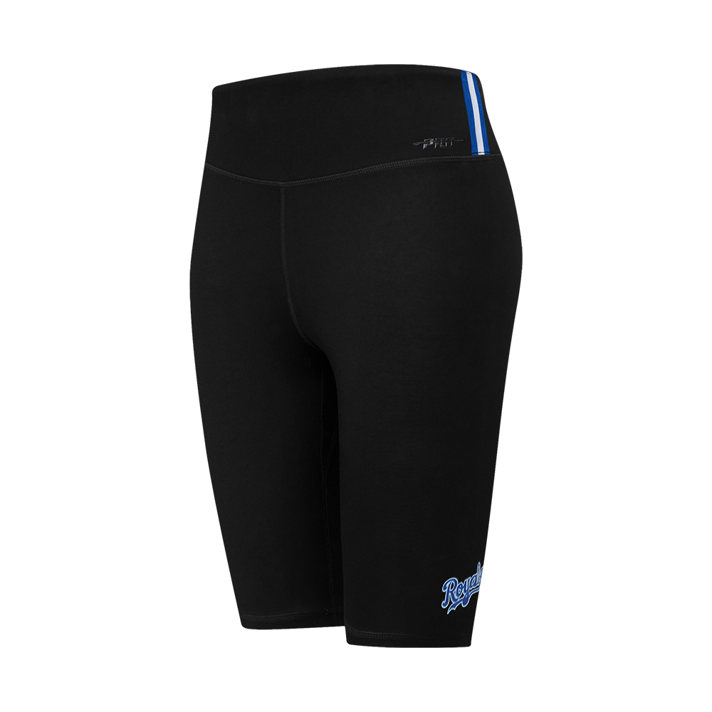MLB KANSAS CITY ROYALS CLASSIC WOMEN'S COTTON BIKE SHORT (BLACK)