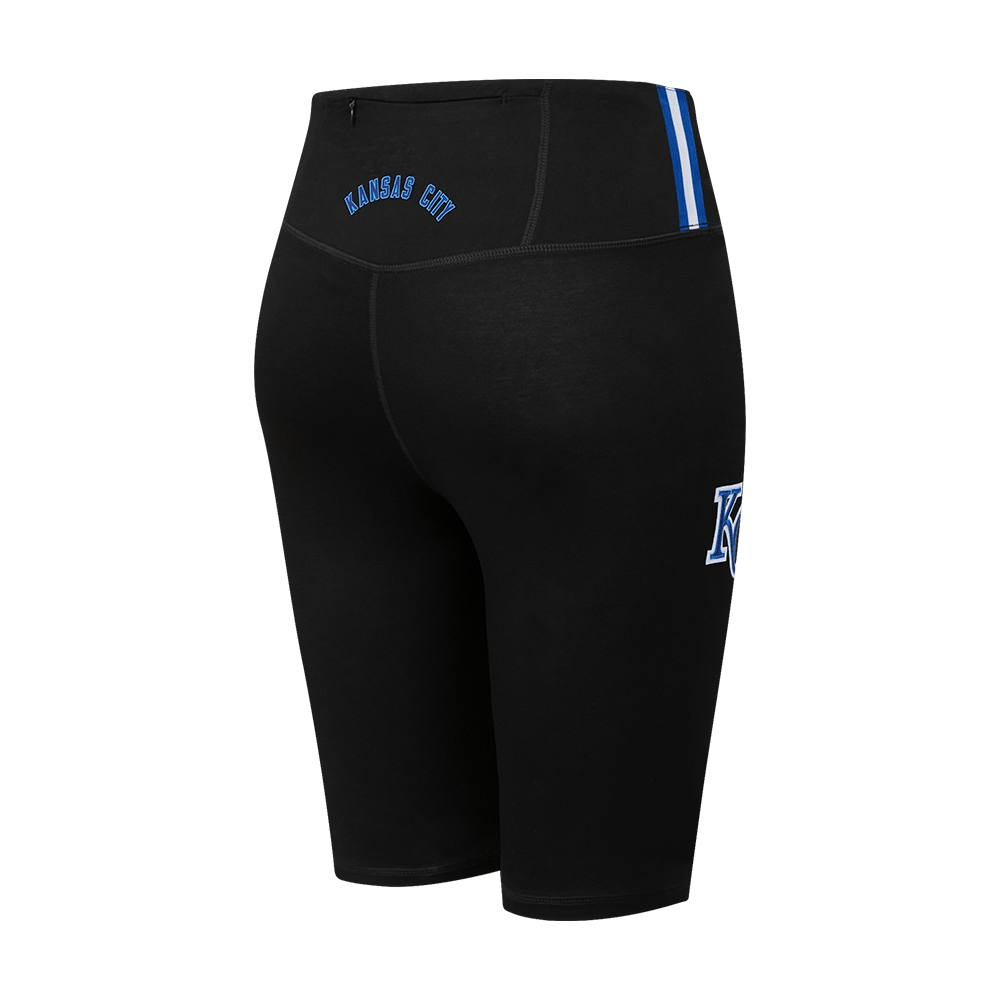 MLB KANSAS CITY ROYALS CLASSIC WOMEN'S COTTON BIKE SHORT (BLACK)