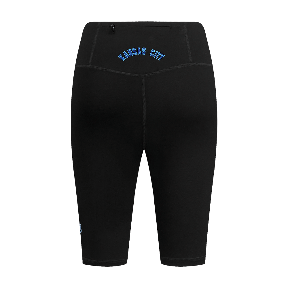 MLB KANSAS CITY ROYALS CLASSIC WOMEN'S COTTON BIKE SHORT (BLACK)