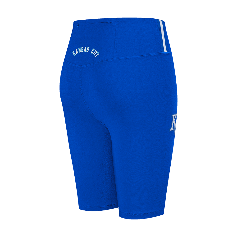 PANTALÓN CORTO CICLISTA CLÁSICO DE ALGODÓN PARA MUJER MLB KANSAS CITY ROYALS (AZUL REAL)