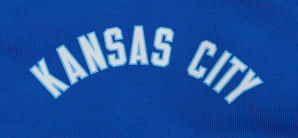 PANTALÓN CORTO CICLISTA CLÁSICO DE ALGODÓN PARA MUJER MLB KANSAS CITY ROYALS (AZUL REAL)