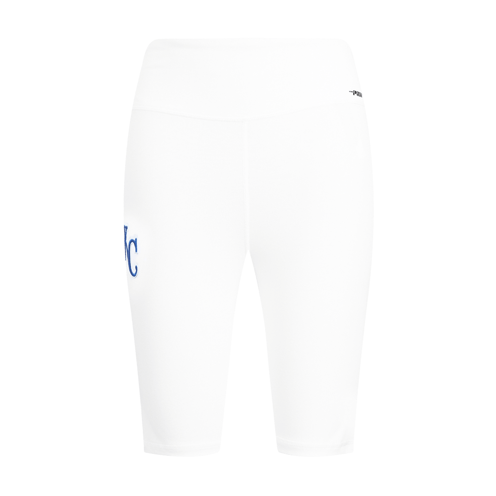 MLB KANSAS CITY ROYALS CLASSIC WOMEN'S COTTON BIKE SHORT (WHITE)