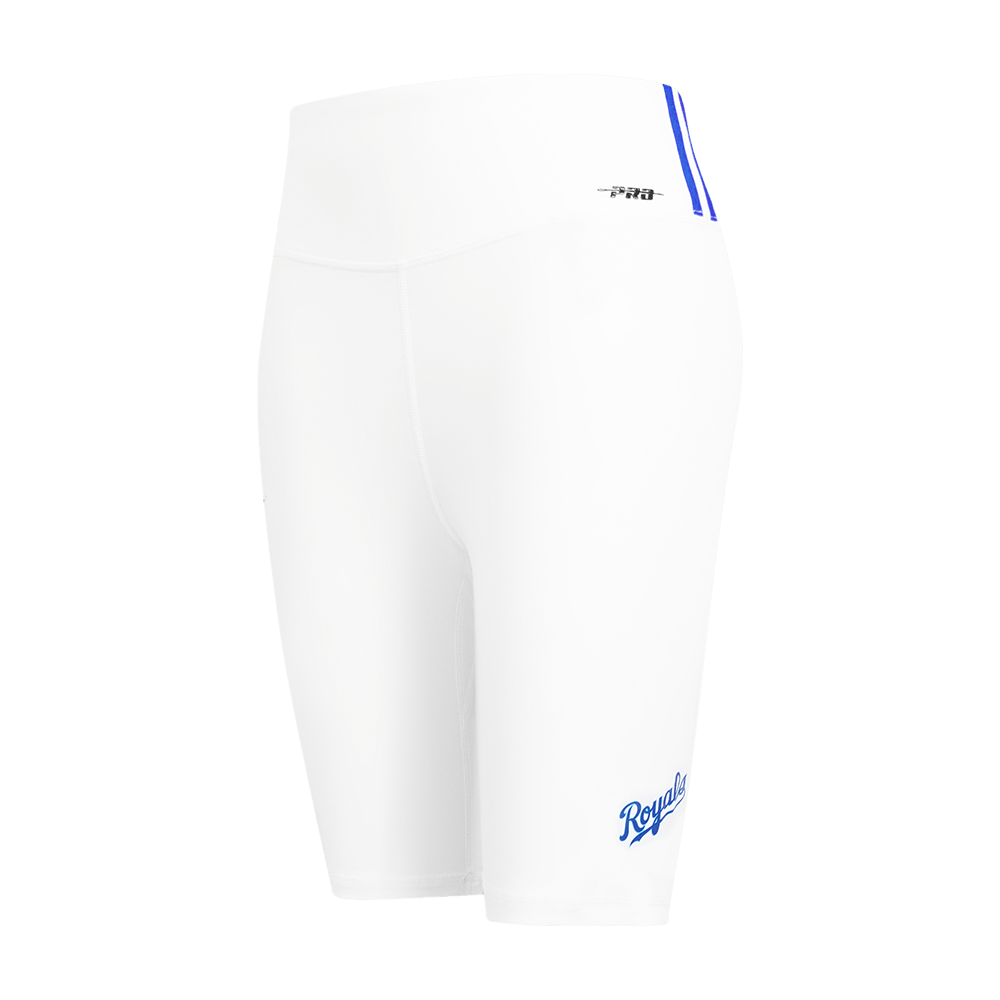 MLB KANSAS CITY ROYALS CLASSIC WOMEN'S COTTON BIKE SHORT (WHITE)