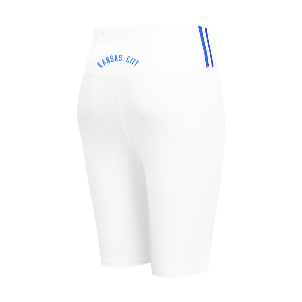 MLB KANSAS CITY ROYALS CLASSIC WOMEN'S COTTON BIKE SHORT (WHITE)