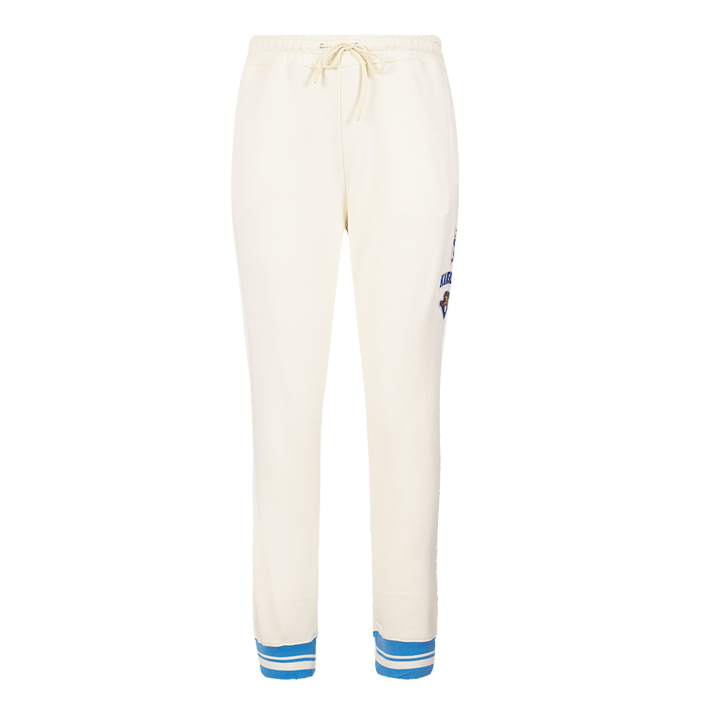 MLB KANSAS CITY ROYALS RETRO CLASSIC WOMEN'S SWEATPANT (EGGSHELL/ UNIVERSITY BLUE)