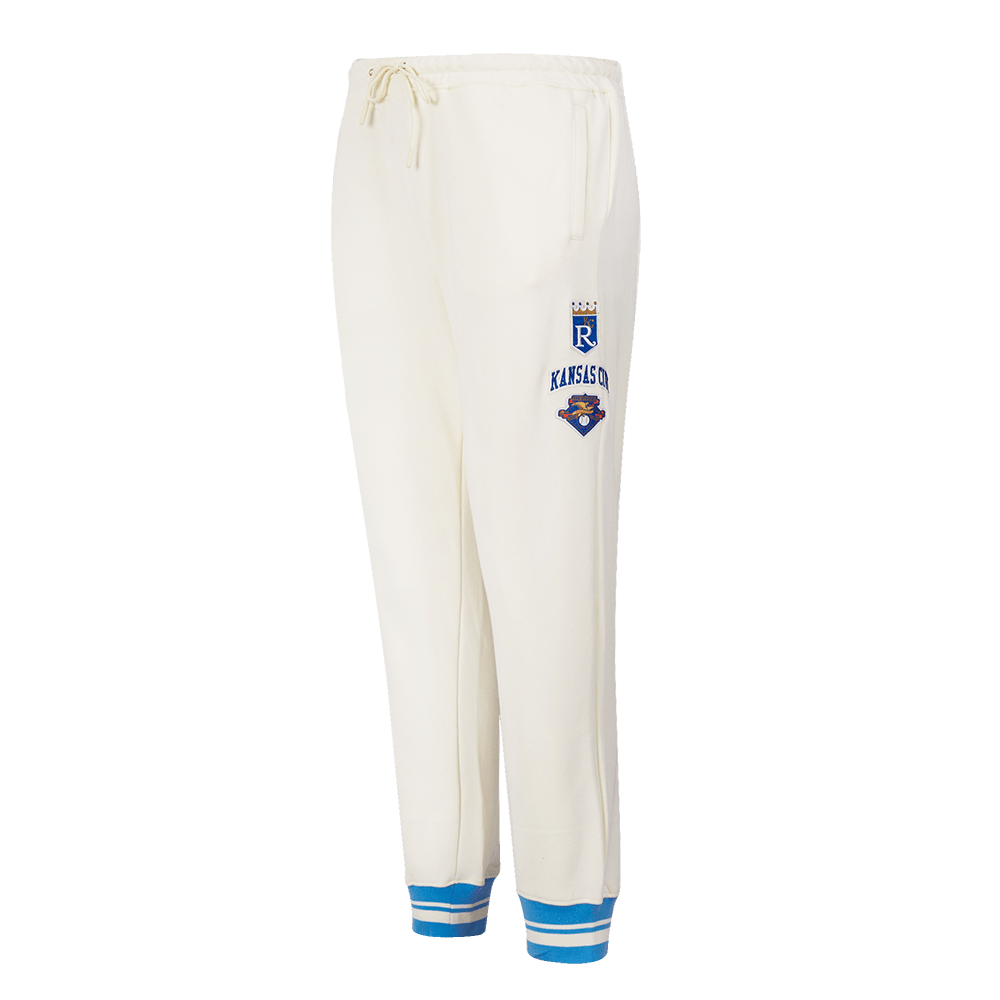 MLB KANSAS CITY ROYALS RETRO CLASSIC WOMEN'S SWEATPANT (EGGSHELL/ UNIVERSITY BLUE)