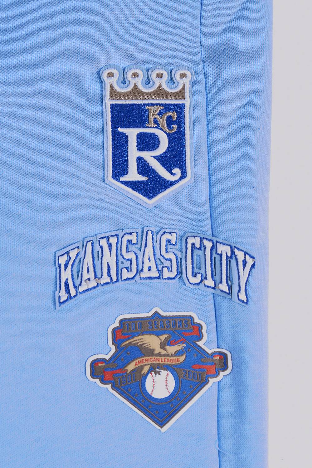 PANTALÓN DE CHÁNDAL RETRO CLÁSICO PARA MUJER MLB KANSAS CITY ROYALS (AZUL UNIVERSITARIO)