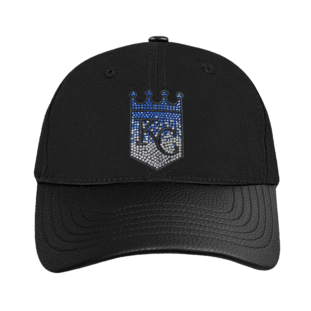 GORRA DE PAPÁ MLB KANSAS CITY ROYALS JEWELS PARA MUJER (NEGRA)