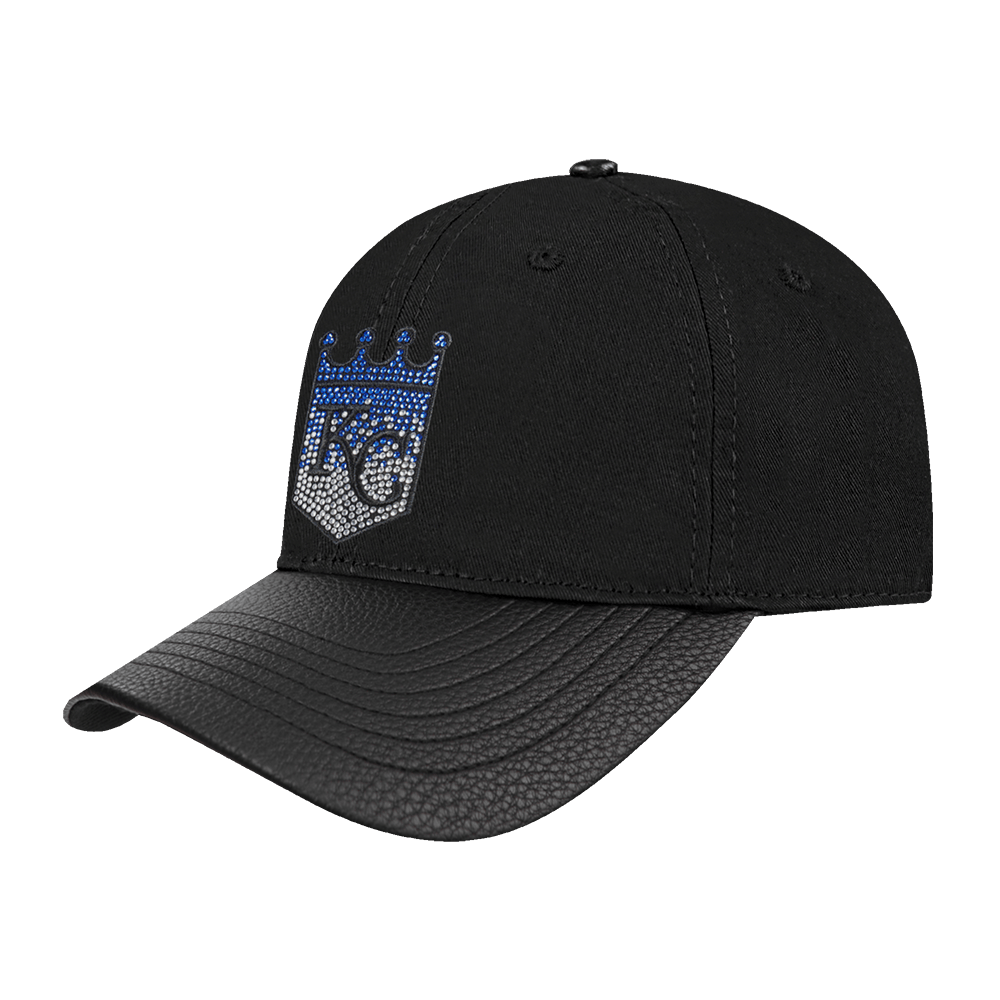 GORRA DE PAPÁ MLB KANSAS CITY ROYALS JEWELS PARA MUJER (NEGRA)