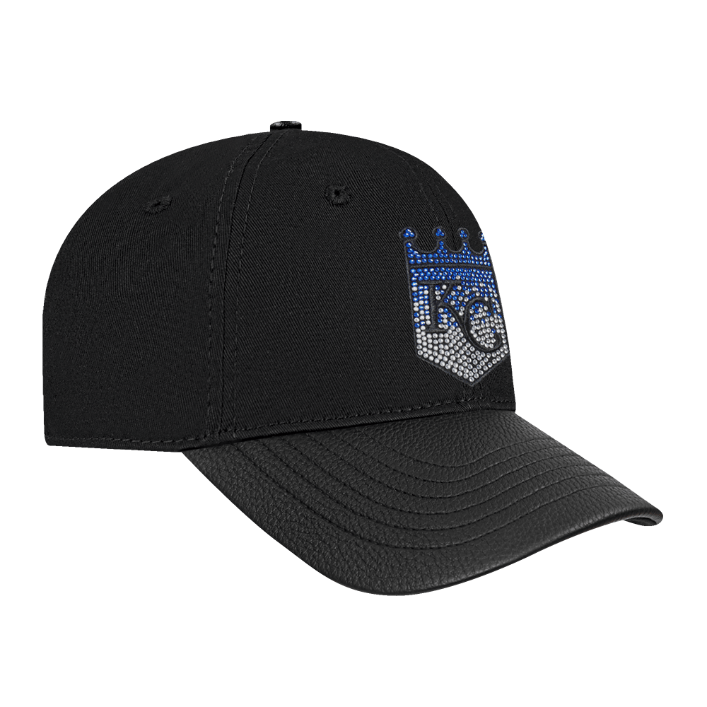 GORRA DE PAPÁ MLB KANSAS CITY ROYALS JEWELS PARA MUJER (NEGRA)