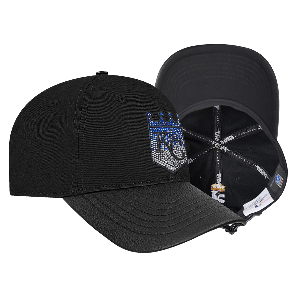 GORRA DE PAPÁ MLB KANSAS CITY ROYALS JEWELS PARA MUJER (NEGRA)