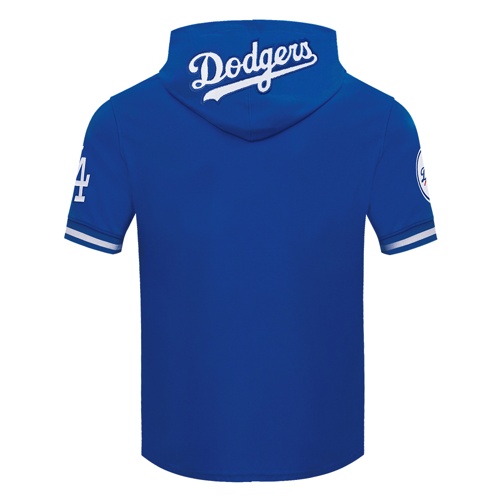 MLB LOS ANGELES DODGERS FREDDIE FREEMAN #5  CLASSIC MEN'S SHORT SLEEVE PULLOVER HOODIE (DODGER BLUE)