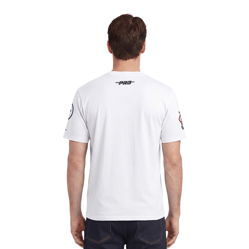 CAMISETA MLB LOS ANGELES DODGERS LETTERMAN PARA HOMBRE DE MANGA CORTA (BLANCA)