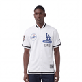 MLB LOS ANGELES DODGERS LETTERMAN MEN'S BUTTON DOWN (WHITE/BLACK)