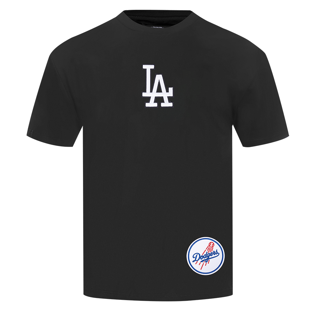 MLB LOS ANGELES DODGERS WINGSPAN MEN'S CJ DROP SHOULDER TEE (BLACK/DODGER BLUE)