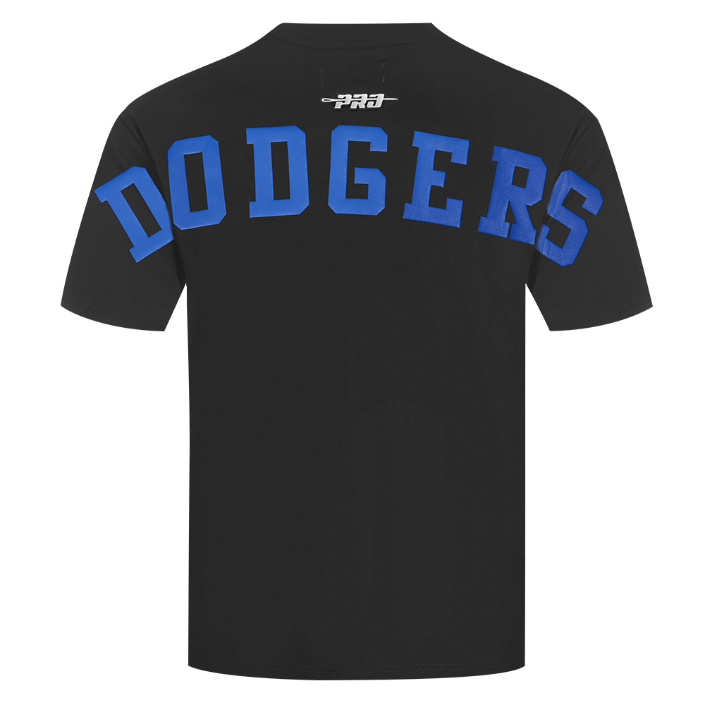 MLB LOS ANGELES DODGERS WINGSPAN MEN'S CJ DROP SHOULDER TEE (BLACK/DODGER BLUE)