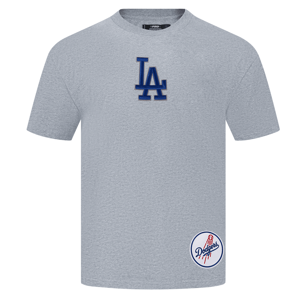 MLB LOS ANGELES DODGERS WINGSPAN MEN'S CJ DROP SHOULDER TEE (DARK HEATHER GRAY)
