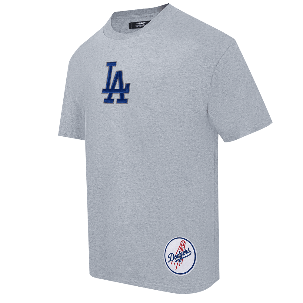 MLB LOS ANGELES DODGERS WINGSPAN MEN'S CJ DROP SHOULDER TEE (DARK HEATHER GRAY)
