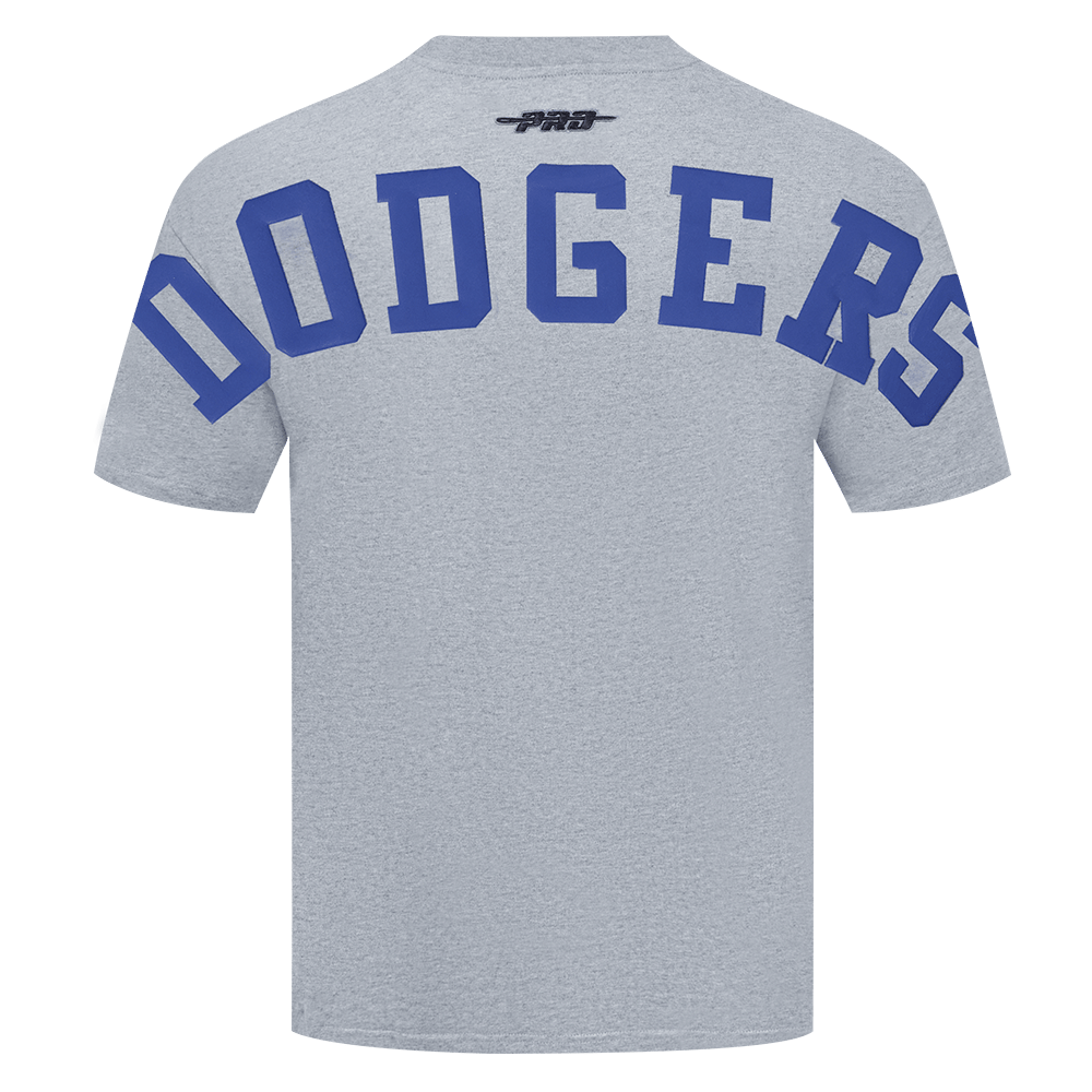 MLB LOS ANGELES DODGERS WINGSPAN MEN'S CJ DROP SHOULDER TEE (DARK HEATHER GRAY)