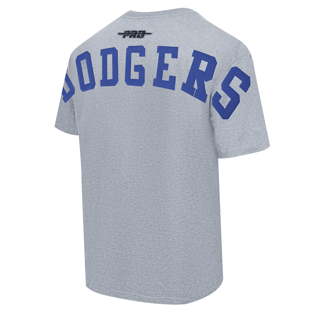 MLB LOS ANGELES DODGERS WINGSPAN MEN'S CJ DROP SHOULDER TEE (DARK HEATHER GRAY)