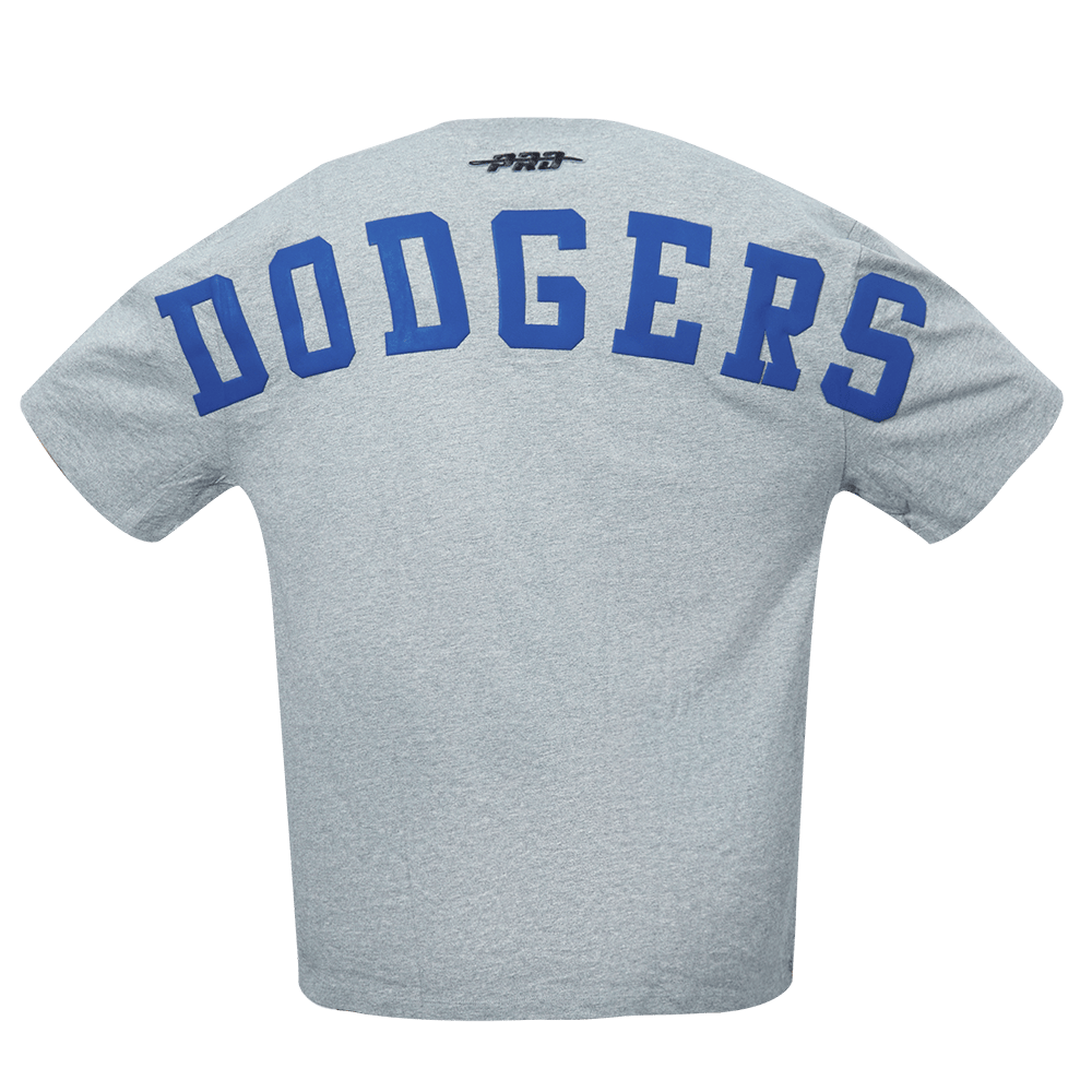 MLB LOS ANGELES DODGERS WINGSPAN MEN'S CJ DROP SHOULDER TEE (DARK HEATHER GRAY)