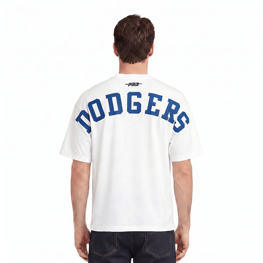 MLB LOS ANGELES DODGERS WINGSPAN MEN'S CJ DROP SHOULDER TEE (WHITE)