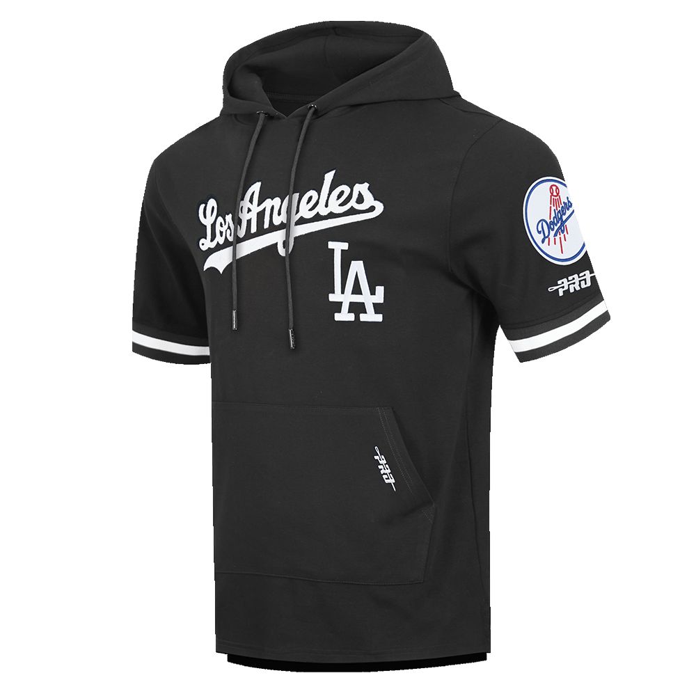 MLB LOS ANGELES DODGERS CLASSIC CHENILLE MEN'S SS PO HOODIE (BLACK)
