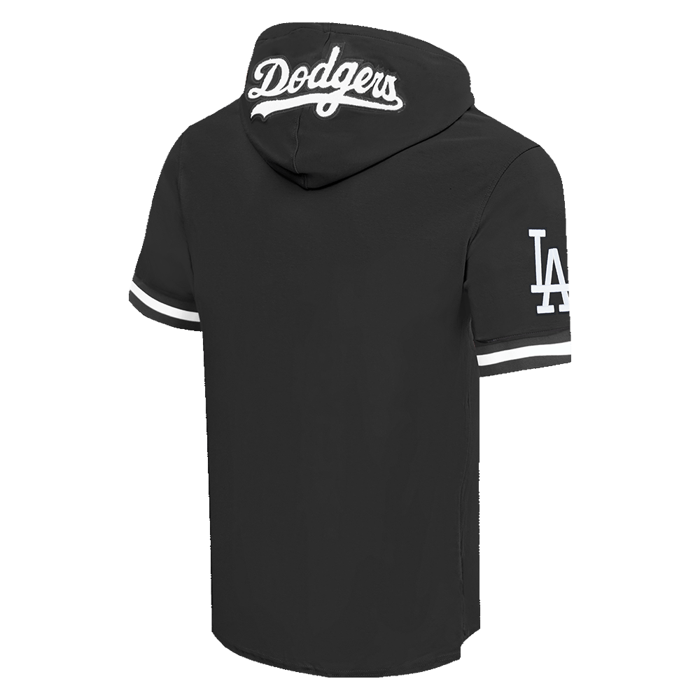 MLB LOS ANGELES DODGERS CLASSIC CHENILLE MEN'S SS PO HOODIE (BLACK)