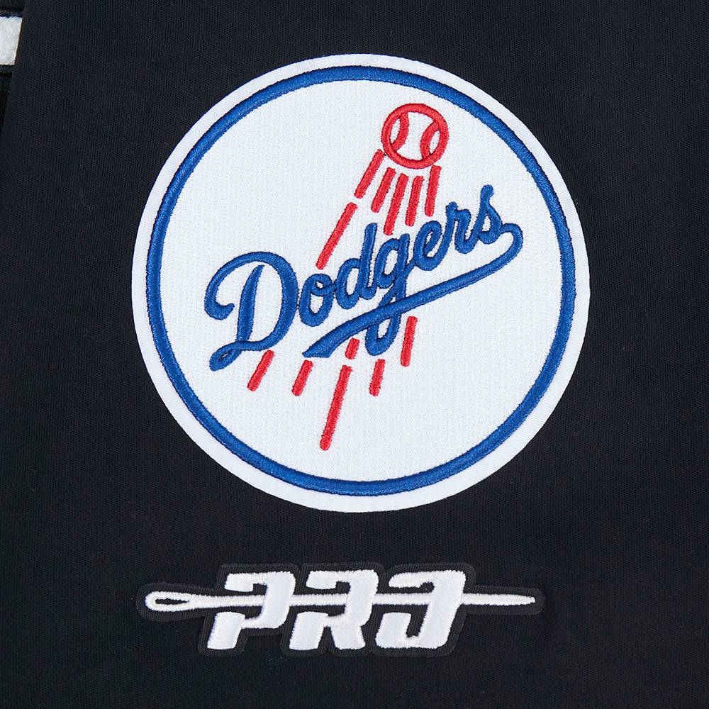 MLB LOS ANGELES DODGERS CLASSIC CHENILLE MEN'S SS PO HOODIE (BLACK)