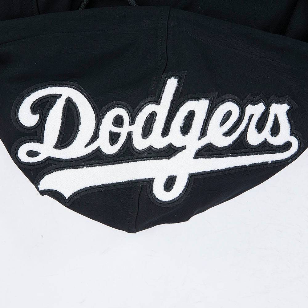 MLB LOS ANGELES DODGERS CLASSIC CHENILLE MEN'S SS PO HOODIE (BLACK)