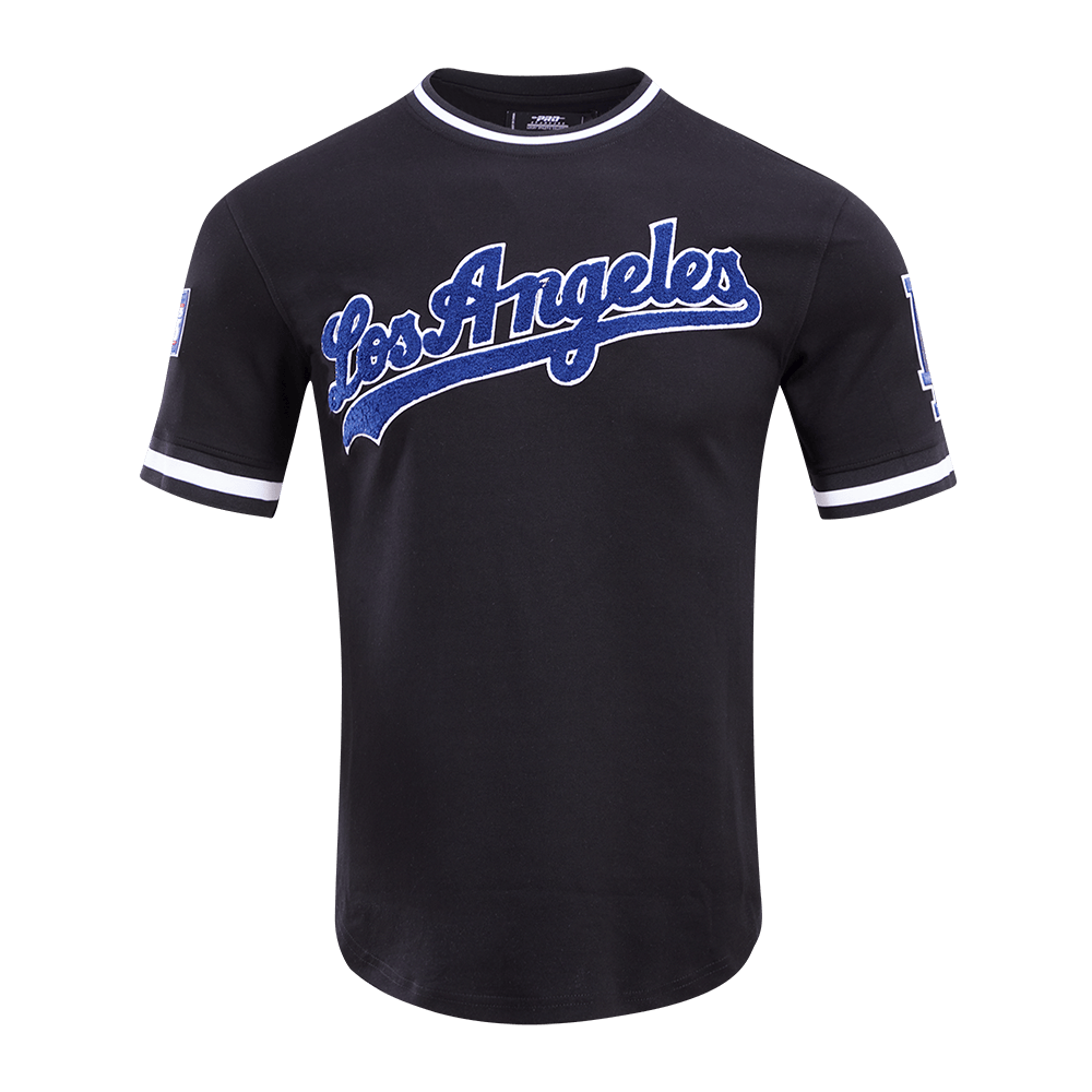 MLB LOS ANGELES DODGERS CLASSIC CHENILLE MEN'S S/S TEE (BLACK)