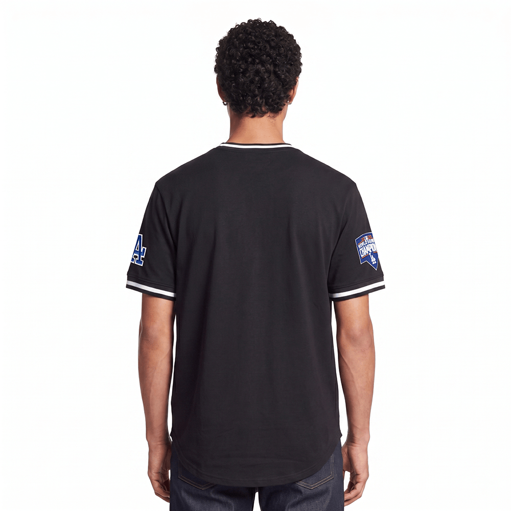 MLB LOS ANGELES DODGERS CLASSIC CHENILLE MEN'S S/S TEE (BLACK)