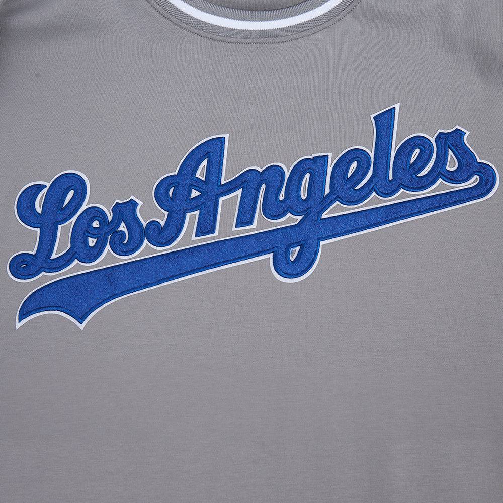 MLB LOS ANGELES DODGERS CLASSIC CHENILLE MEN'S S/S TEE (GRAY)