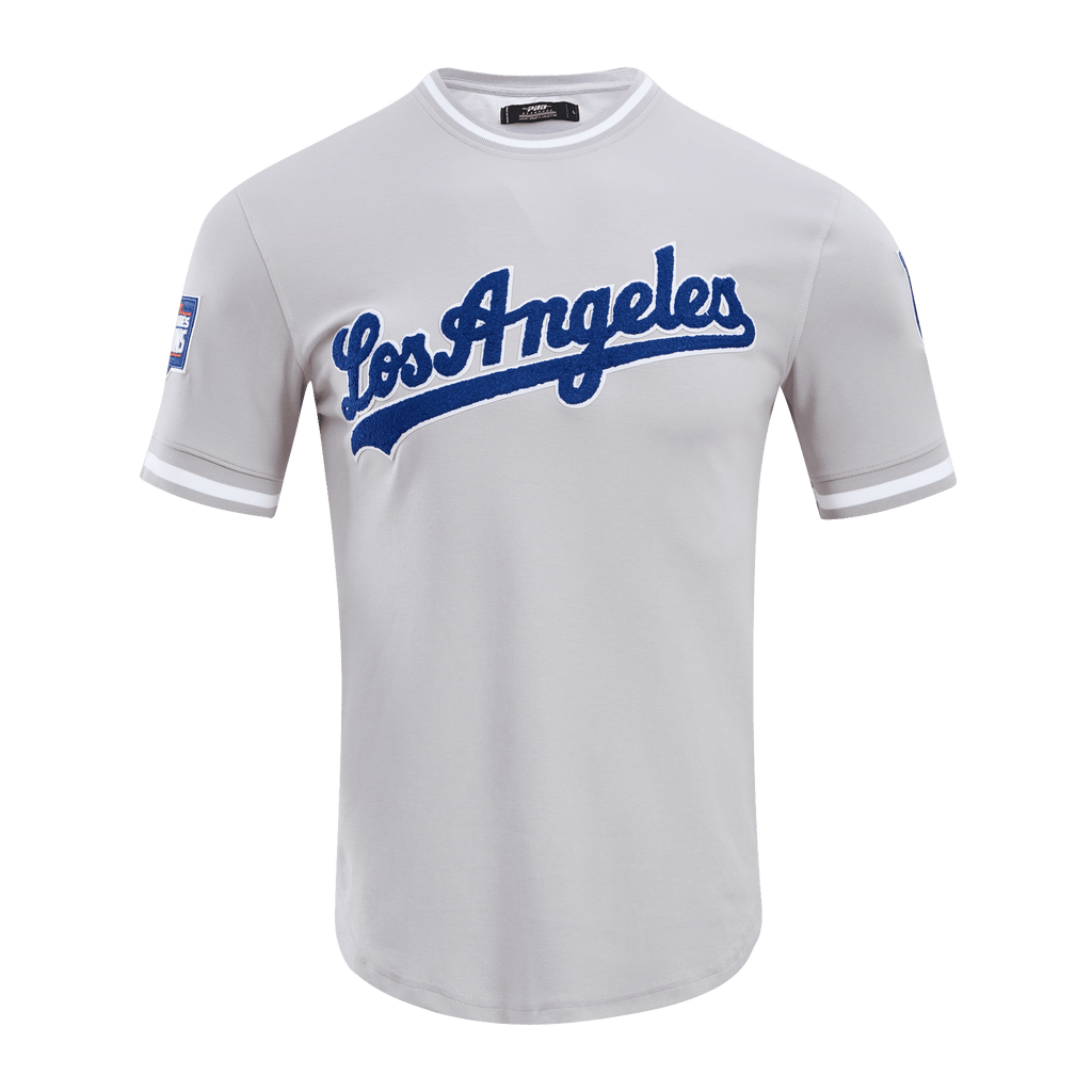 MLB LOS ANGELES DODGERS CLASSIC CHENILLE MEN'S S/S TEE (GRAY)