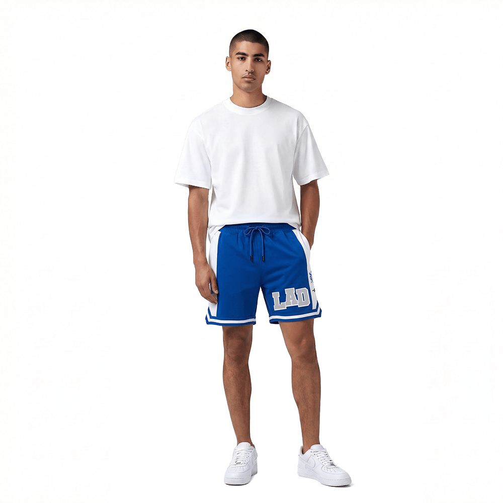MLB LOS ANGELES DODGERS LETTERMAN MEN'S ATHLETIC SHORT (DODGER BLUE)