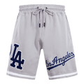 MLB LOS ANGELES DODGERS CLASSIC CHENILLE MEN'S SHORT (GRAY)