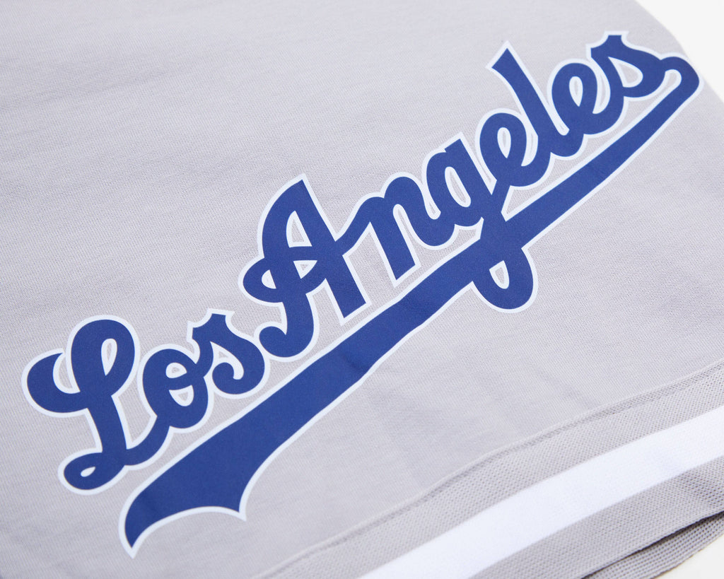 MLB LOS ANGELES DODGERS CLASSIC CHENILLE MEN'S SHORT (GRAY)