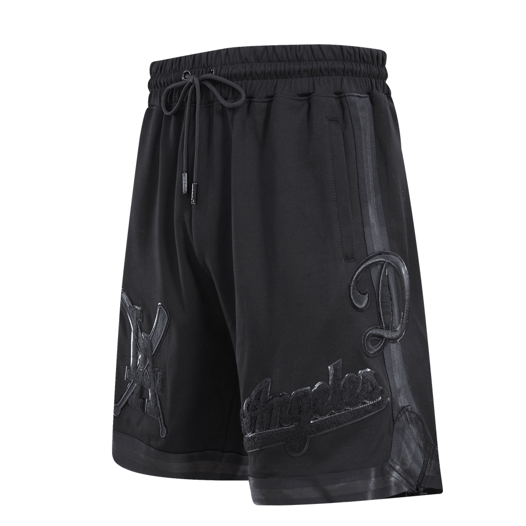 MLB LOS ANGELES DODGERS TRIPLE BLACK PRO TEAM MEN'S SHORT (BLACK)
