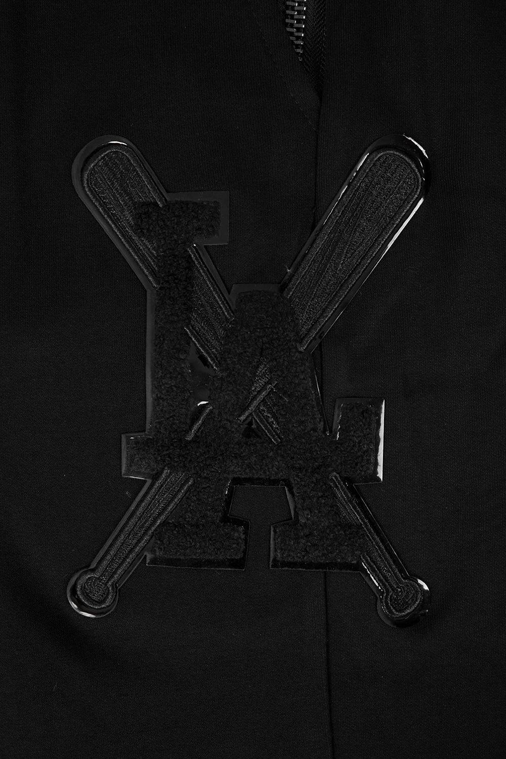 MLB LOS ANGELES DODGERS TRIPLE BLACK LOGO MEN'S JOGGER (BLACK)