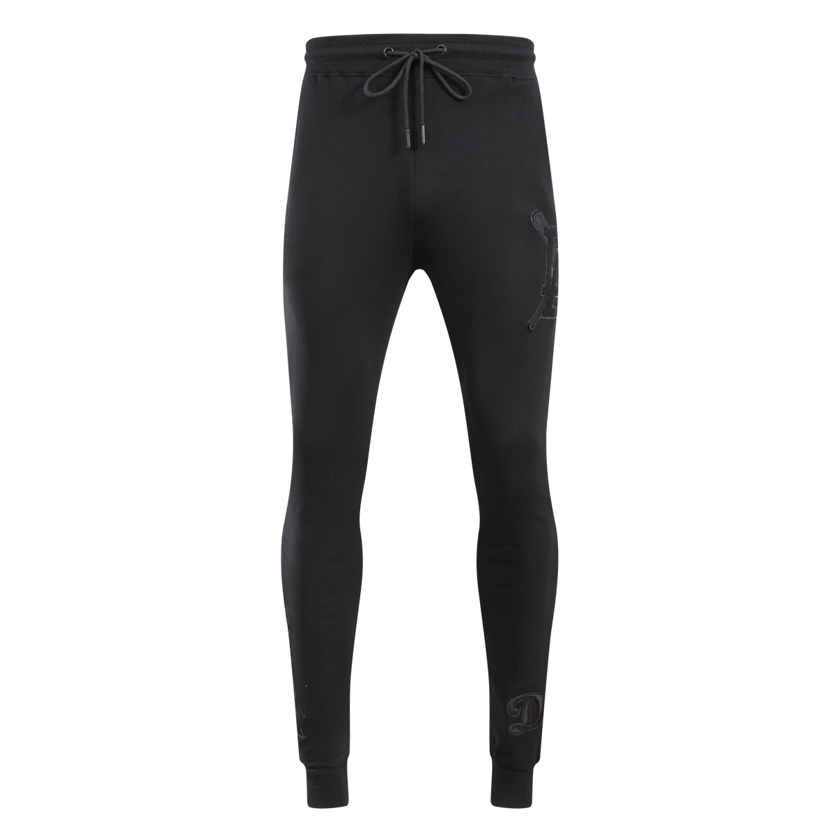 MLB LOS ANGELES DODGERS TRIPLE BLACK LOGO MEN'S JOGGER (BLACK)