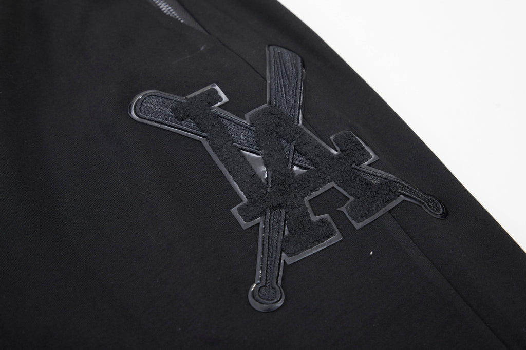 MLB LOS ANGELES DODGERS TRIPLE BLACK LOGO MEN'S JOGGER (BLACK)
